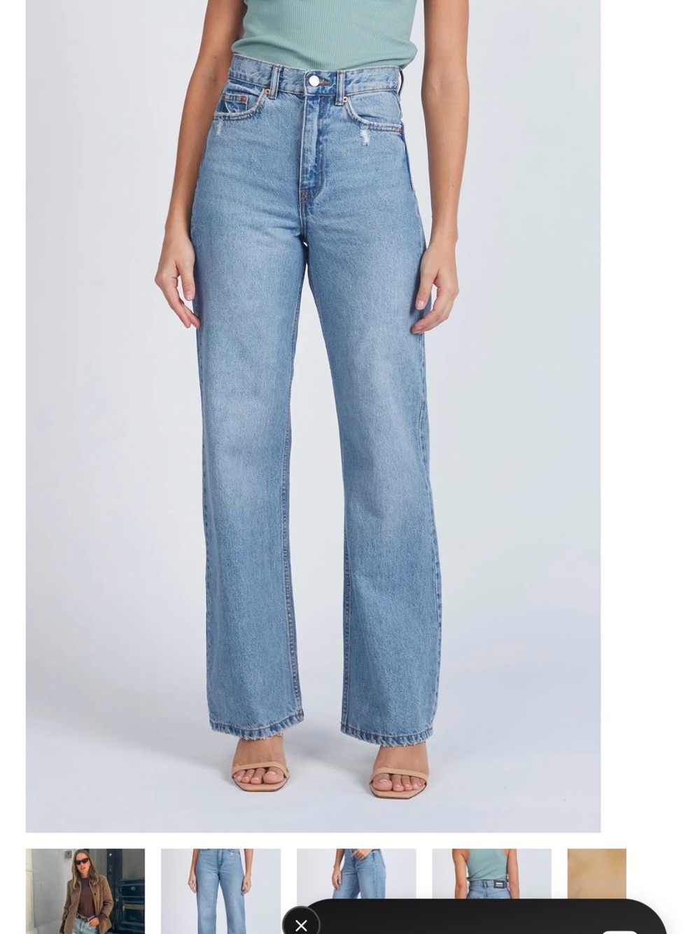 NWT Dr. Denim Echo High Straight in Blue Jay
